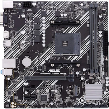 Imagen 2 de ASUS Prime A520M-K Tarjeta Madre AMD A520 Socket AM4 Micro ATX para Procesadores Ryzen Serie Prime