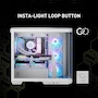 Miniatura de MSI MAG PANO M100R PZ White Micro-ATX Tower Gabinete PC Serie MAG Blanco con Soporte Placa Base Back-Connect