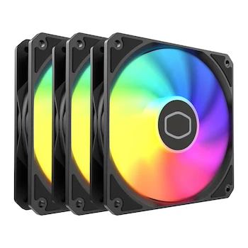 Imagen de referencia para Cooler Master MasterFan MF120 Lite ARGB Negro 120mm 3-Pack Ventiladores con Iluminación aRGB Modelo MFW-B2DN-173PA-R1