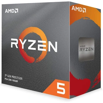 Imagen alusiva al producto AMD Procesador Ryzen 5 3600, 6 Núcleos, 12 Hilos, 3.6 GHz Base, 4.2 GHz Max Boost, Socket AM4, 32MB Cache L3, Wraith Stealth Cooler, 65W TDP, Matisse, 100-100000031BOX