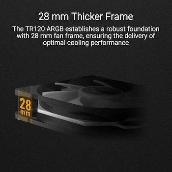 Imagen 2 de ASUS TUF Gaming TR120 ARGB Reverse Triple Pack Black Edition 120mm Ventiladores