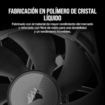 Imagen 5 de CORSAIR iCUE Link RX120 (CO-9051010-WW) - Ventiladores PWM de 120 mm con iCUE Link System Hub - Paquete Triple - Negro