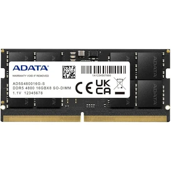 Imagen alusiva al producto XPG by ADATA Premier Series AD5S480016G-S DDR5 4800MHz 16GB (1x16GB) 262-Pin SO-DIMM Laptop Memory Module Black