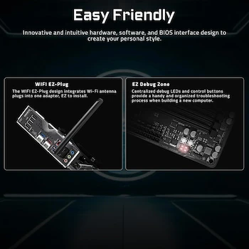 Imagen 5 de Tarjeta Madre GIGABYTE X870 Eagle WIFI7, Modelo X870 EAGLE WIFI7, Rev. 1.x, Serie X870, Chipset AMD X870, Socket AM5 LGA 1718, Formato ATX, Dimensiones 30.5cm x 24.4cm, Memoria DDR5 4 DIMM hasta 256GB, 4x M.2, Wi-Fi 7, LAN 2.5GbE