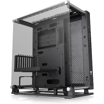 Imagen de referencia para Thermaltake Core P3 Pro E-ATX Mid Tower Chasis Open Frame Panorámico Vidrio Templado Montaje en Pared Ranuras PCI-E Giratorias Negro CA-1G4-00M1WN-09