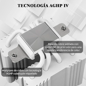 Imagen 2 de Thermalright Peerless Assassin 90SE Refrigerador de Aire de CPU Blanco, Torres Dobles, Ventilador de CPU de 110mm, Dimensiones 94x94x110mm, Radiador de Ordenador para AMD AM4 AM5 / Intel LGA1851/1700/115X/1200