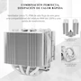 Miniatura de Thermalright Peerless Assassin 90SE Refrigerador de Aire de CPU Blanco, Torres Dobles, Ventilador de CPU de 110mm, Dimensiones 94x94x110mm, Radiador de Ordenador para AMD AM4 AM5 / Intel LGA1851/1700/115X/1200
