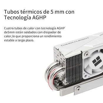 Imagen 2 de Thermalright HR-10 2280 PRO Black Double-Sided SSD Heatsink Cooler for M.2 2280 SSD, 4 x 5mm Heat Pipes, PWM Fan 30x30x10mm 3500-6500 RPM, Dimensions 90.3x23.7x43.8mm, Weight 95g