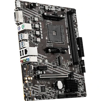 Imagen de referencia para MSI B550M-A PRO ProSeries Tarjeta Madre Micro-ATX Socket AM4 AMD B550 2x DDR4 hasta 64GB Negro