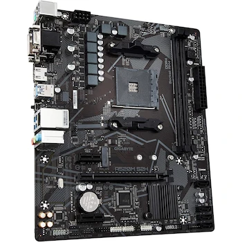 Imagen 4 de Placa Madre Gigabyte A520M S2H Rev. 1.x MicroATX Chipset AMD A520 Socket AM4 Color Negro Dimensiones 24.4x20.5cm Soporta Procesadores AMD Ryzen 5000/5000G/4000G/3000/3000G Series Memoria Max 64GB DDR4 2 DIMM 1 M.2 4 SATA
