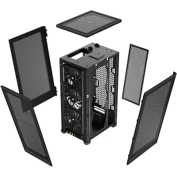 Imagen 4 de Corsair 2000D Airflow Mini-ITX PC Case - Carcasa para PC Factor de Forma Mini-ITX - Negro