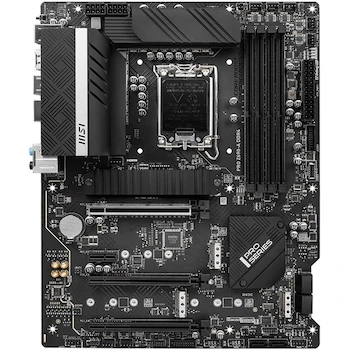 Imagen 3 de MSI PRO Z690-A DDR4 Tarjeta Madre ATX LGA 1700 Socket Intel Z690 Negro 128GB Máxima DDR4 PRO Series