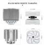 Miniatura de Thermalright Peerless Assassin 120 MINI Enfriador de Aire CPU Dual Tower Blanco, Modelo con Ventiladores TL-D12W, Serie Peerless Assassin, Tamaño Compacto 135mm Altura