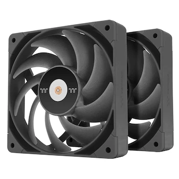 Imagen de referencia para Thermaltake TOUGHFAN 14 Pro Ventilador de Alta Presión Estática 140 mm Negro PWM (Paquete de 2) CL-F160-PL14BL-A
