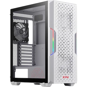 Imagen de referencia para XPG STARKER Air Mid-Tower ATX PC Case Blanco con Panel Frontal de Malla y Efecto Iluminación ARGB Modelo STARKERAIR-WHCWW