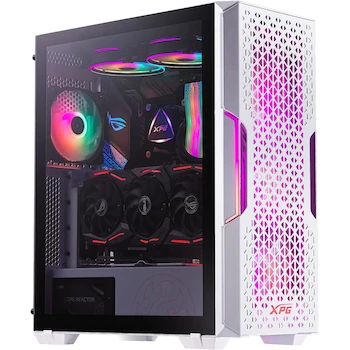 Imagen 5 de XPG STARKER Air Mid-Tower ATX PC Case Blanco con Panel Frontal de Malla y Efecto Iluminación ARGB Modelo STARKERAIR-WHCWW