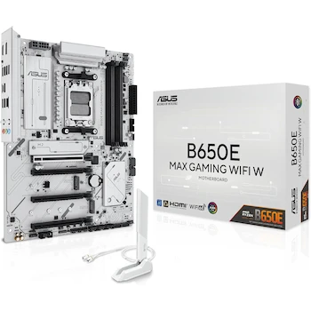 Imagen de referencia para ASUS B650E MAX Gaming WiFi W Placa Base AMD B650 Socket AM5 ATX PCB Blanca