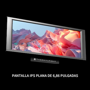 Imagen 5 de Thermalright Trofeo Vision 360 ARGB Negro Enfriador Líquido CPU AIO 360mm con Pantalla LCD a Color 6.86 Pulgadas, Serie Trofeo Vision, Color Negro