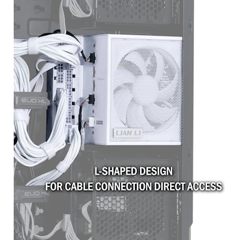 Imagen 5 de Lian Li Edge Series Fuente de Alimentación Modular Completa 1300W Blanco Modelo EG1300WE.US