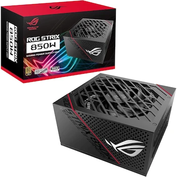 Imagen de referencia para Fuente de Poder ASUS ROG Strix 850W White Edition, Serie ROG Strix, Color Blanco, Capacidad 850W, Modelo ROG-STRIX-850G-WHITE, Número de Parte 90YE00A4-B0AA00