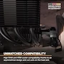 Miniatura de be quiet! Dark Rock 5 Enfriador de CPU Negro Single Tower con Ventilador Silent Wings 4 120mm PWM Modelo BK035 Serie Dark Rock