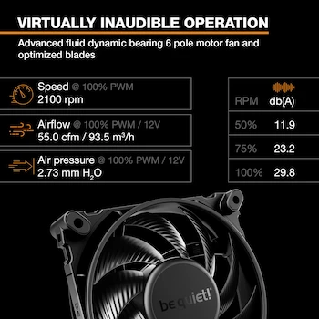 Imagen 3 de be quiet! Dark Rock 5 Enfriador de CPU Negro Single Tower con Ventilador Silent Wings 4 120mm PWM Modelo BK035 Serie Dark Rock