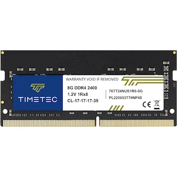 Imagen de referencia para Timetec Hynix IC 8GB DDR4 2400MHz (DDR4-2400) PC4-19200 (PC4-2400T) 1Rx8 Single Rank 260 Pin SODIMM Laptop Memoria RAM Módulo para PC Computadora Portátil Notebook (8GB), Modelo: B07FF92ND3