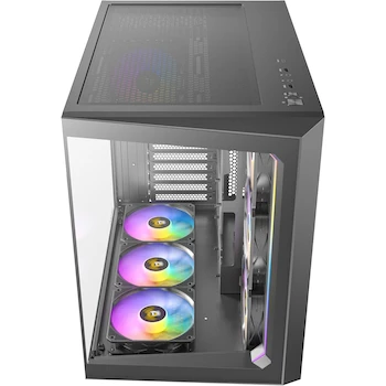 Imagen 5 de Antec C5 ARGB Negro Gabinete Mid-Tower ATX para PC, Modelo: 0-761345-10033-5, ASIN: B0CWSV3JQR, Dimensiones: 469x285x400mm (Profundidad x Ancho x Altura), Placa Madre: ATX/Micro-ATX/ITX, Almacenamiento: 1x3.5" HDD Interno, 2x2.5" SSD Internos