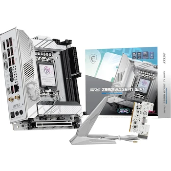 Imagen de referencia para MSI MPG Z890I EDGE TI WIFI Placa Base Motherboard Mini-ITX Intel Z890 LGA 1851 DDR5 Blanco White