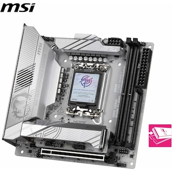 Imagen 3 de MSI MPG Z890I EDGE TI WIFI Placa Base Motherboard Mini-ITX Intel Z890 LGA 1851 DDR5 Blanco White