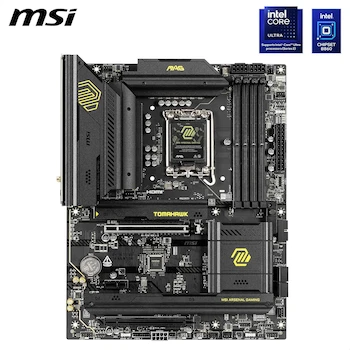 Imagen 2 de MSI MAG B860 Tomahawk WiFi - Placa Base ATX, Color Negro, Modelo B860 Tomahawk WiFi, Serie MAG, Tamaño 305mm x 244mm, Socket LGA 1851, Chipset Intel B860, Capacidad Máxima de Memoria 256GB DDR5