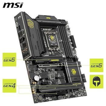 Imagen 5 de MSI MAG B860 Tomahawk WiFi - Placa Base ATX, Color Negro, Modelo B860 Tomahawk WiFi, Serie MAG, Tamaño 305mm x 244mm, Socket LGA 1851, Chipset Intel B860, Capacidad Máxima de Memoria 256GB DDR5