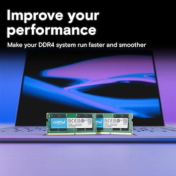 Imagen 3 de Crucial Memoria RAM 32GB Kit (2x16GB) DDR4 3200MHz CL22 SODIMM para Laptop Modelo CT2K16G4SFRA32A