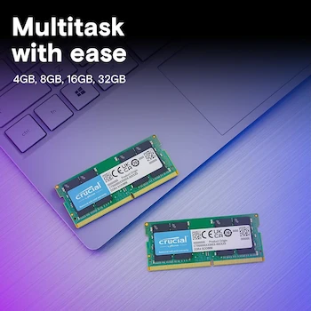 Imagen 4 de Crucial Memoria RAM 32GB Kit (2x16GB) DDR4 3200MHz CL22 SODIMM para Laptop Modelo CT2K16G4SFRA32A