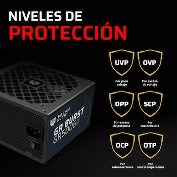 Imagen 4 de Balam Rush GR Burst GR500B Fuente de Poder ATX 500W 80 Plus Bronze No Modular Legend Negro