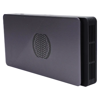 Imagen alusiva al producto Base para Tarjeta Gráfica eGPU GPD G1 2024 con AMD Radeon RX 7600M XT 8GB GDDR6 Arquitectura RDNA3, Color Negro, Dimensiones 225x111x30 mm, Peso 0.92 kg, Material Aleación de Aluminio