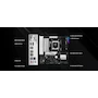 Miniatura de Placa Base ASRock B850M Pro RS, Serie Pro RS, Chipset AMD B850, Socket AM5, Formato Micro ATX, Color Negro, Dimensiones 24.4 cm x 24.4 cm