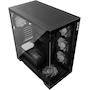Miniatura de XPG Invader X Mid-Tower ATX PC Case Negro con Paneles de Vidrio Templado Frontal y Lateral Panorámico e Iluminación RGB (Modelo INVADERXMT-BKCWW)