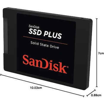 Imagen 5 de SanDisk SSD Plus 1TB Unidad Interna de Estado Sólido SSD Negro Modelo SDSSDA-1T00-G28 Serie SSD Plus