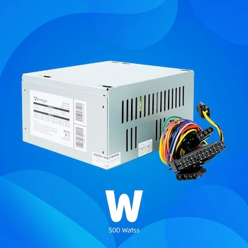 Imagen 3 de Vorago Fuente de Poder 500W ATX PSU-101 20+4 Pines x 1, CPU 4 Pines x 1, SATA x 2 Periféricos 4 Pines x 2, Floppy 4 Pines x 1