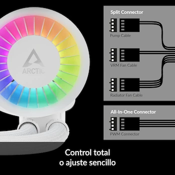 Imagen 3 de ARCTIC Liquid Freezer III 240 A-RGB Refrigeración Líquida AIO Blanco
