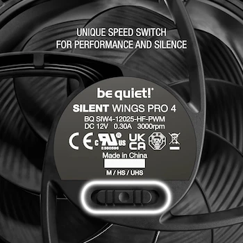 Imagen 4 de Be quiet! Silent Wings Pro 4 Ventilador de Refrigeración PWM de 140 mm, 4 Pines, Color Negro, Modelo BL099