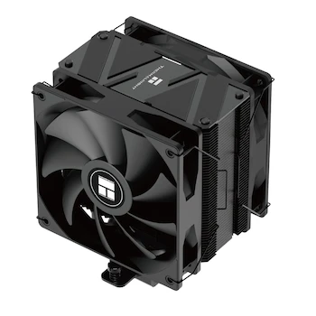 Imagen de referencia para Thermalright Burst Assassin 120 EVO Dark Enfriador de Aire CPU Negro con Tapa Superior Cepillada Negra, Torre Única 120mm Dual Fan, Modelo BA120 EVO DARK, para AMD AM4/AM5 e Intel LGA1851/1700/1150/1151/1200