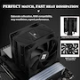 Miniatura de Thermalright Burst Assassin 120 EVO Dark Enfriador de Aire CPU Negro con Tapa Superior Cepillada Negra, Torre Única 120mm Dual Fan, Modelo BA120 EVO DARK, para AMD AM4/AM5 e Intel LGA1851/1700/1150/1151/1200