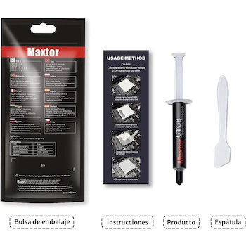 Imagen 2 de Lirgcuatro Pasta Térmica a Base de Partículas de Carbono para Todos los Refrigeradores de CPU, 4g, Sin Metales, Modelo B0CJYB1J29 (4g-New)