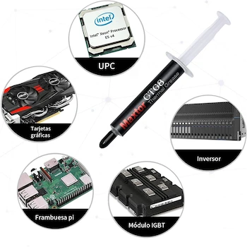 Imagen 3 de Lirgcuatro Pasta Térmica a Base de Partículas de Carbono para Todos los Refrigeradores de CPU, 4g, Sin Metales, Modelo B0CJYB1J29 (4g-New)