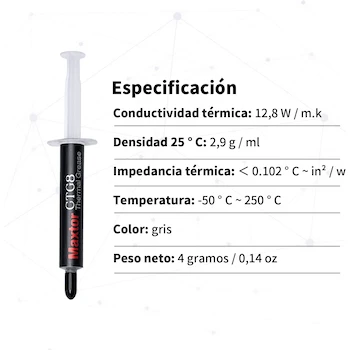 Imagen 4 de Lirgcuatro Pasta Térmica a Base de Partículas de Carbono para Todos los Refrigeradores de CPU, 4g, Sin Metales, Modelo B0CJYB1J29 (4g-New)