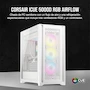 Miniatura de Corsair iCUE 5000D RGB Airflow Semitorre Mid-Tower ATX Blanco Verdadero con 3 Ventiladores AF120 RGB Elite y Controlador iCUE Lighting Node Pro