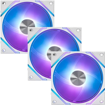 Imagen de referencia para Ventilador MSI MPG EZ120 ARGB WHITE-3W - Pack de 3 Ventiladores ARGB de 120 mm, Color Blanco, Serie MPG