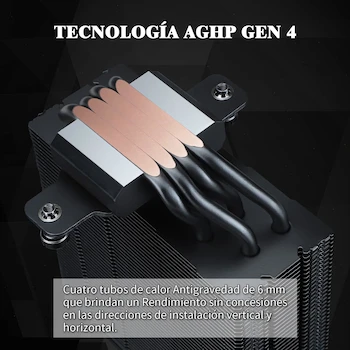 Imagen 2 de Thermalright Assassin Spirit 120 EVO DARK CPU Aire enfriador con tubos de calor de 4×6mm,156mm de altura,para Intel 1700/1150/1151/1200,AMD: AM4 AM5,LGA17XX enfriador de PC